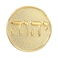 GuDeKe GuDeK Tetragrammaton Lapel Pin Round Gold Women or Men Suits1 Pack