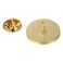 GuDeKe GuDeK Tetragrammaton Lapel Pin Round Gold Women or Men Suits1 Pack