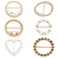 iminoo Imino Scarf Ring Clip for Women Slide TShirt Tie Knot Clip Buckle Circle Clothing Ring Wrap Holder Multicolor 6