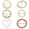 iminoo Imino Scarf Ring Clip for Women Slide TShirt Tie Knot Clip Buckle Circle Clothing Ring Wrap Holder Multicolor 6