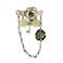 XaiYimee Imitation Pearl Dangle Chain BroochElegant Lapel PinsVintage Jewelry Gift for Women