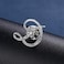 ETHOON Initial Letter Brooch Pin Small Lapel Pin Tie Tack Name Personalized Gifts for Women Men Silver D