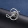 ETHOON Initial Letter Brooch Pin Small Lapel Pin Tie Tack Name Personalized Gifts for Women Men Silver D