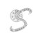 ETHOON Initial Letter Brooch Pin Small Lapel Pin Tie Tack Name Personalized Gifts for Women Men Silver S