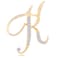ETHOON Letter Brooch Pins Initial Rhinestone Brooch for Women Crafts Gold K