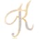 ETHOON Letter Brooch Pins Initial Rhinestone Brooch for Women Crafts Gold K