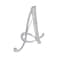Liasun LiaSun 26 Letters Brooches Silver Plated Metal Broaches PinsClear Crystal Initial Breastpin 1pcsA