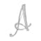 Liasun LiaSun 26 Letters Brooches Silver Plated Metal Broaches PinsClear Crystal Initial Breastpin 1pcsA