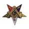 The Masonic Order of The Eastern Star Patron Masonic Lapel Pin Gold Blue1 Tall