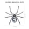 Parts Express Victorian Style Mother of Pearl Body and Micro Pave Spider Brooches Pins Silver Tone Black
