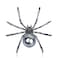 Parts Express Victorian Style Mother of Pearl Body and Micro Pave Spider Brooches Pins Silver Tone Black