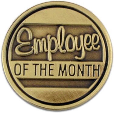 PinMart Employee of The Month Corporate Recognition Lapel Pin 1 Piece