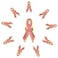 rhungift Rhungift 10Pack Official Breast Cancer Awareness Ribbon Lapel Pins Pink Hope Brooch Lapel Pin
