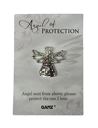 Ganz Pin Angel of Protection Angels sent from above Please protect the one I love Multicolor One Size