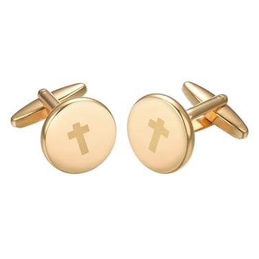 Asienice Gold Cross Cuff Links For Man Shirt Christian Cufflinks For Men Cufflinks Christian Accessories