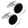 Dannyshi Cufflinks for Men Classic Wedding Business Shirt Cuff Links Set Gifts with Box Black01