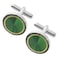 Dannyshi Cufflinks for Men Classic Wedding Business Shirt Cuff Links Set Gifts with Box Green