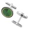 Dannyshi Cufflinks for Men Classic Wedding Business Shirt Cuff Links Set Gifts with Box Green