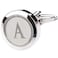 Dannyshi Mens Classic Stainless Steel Initial Cufflinks 26 Alphabet Initial Letter Cufflinks Business Wedding Shirts AZ A