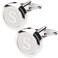 Dannyshi Mens Classic Stainless Steel Initial Cufflinks 26 Alphabet Initial Letter Cufflinks Business Wedding Shirts AZ S