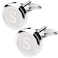 Dannyshi Mens Classic Stainless Steel Initial Cufflinks 26 Alphabet Initial Letter Cufflinks Business Wedding Shirts AZ S