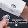 HAWSON Cufflinks and Tuxedo Studs Set with Gift Box Silver and Gold Tone Cuff Links for Mens Shirt Wedding Business