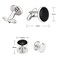 JIPIMON Cufflinks for Men 26 pcs Classic Cuff Links Set for Tuxedo Shirts Business Wedding Luxury Box Gift Ideas for Boys