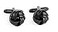 AZYOUNG Mens Black Silver Gold Twist Cufflinks Single Color Cuff Neck Cuff links Black Silver Gold