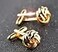 AZYOUNG Mens Black Silver Gold Twist Cufflinks Single Color Cuff Neck Cuff links Black Silver Gold