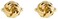 AZYOUNG Mens Black Silver Gold Twist Cufflinks Single Color Cuff Neck Cuff links Gold