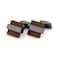 Mr.Van MrVan Natural Wood Cufflinks Mens Handcrafted Square Wood Cuff links Set Classic Wedding Business Gift for men