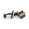 Mr.Van MrVan Natural Wood Cufflinks Mens Handcrafted Square Wood Cuff links Set Classic Wedding Business Gift for men