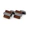 Mr.Van MrVan Natural Wood Cufflinks Mens Handcrafted Square Wood Cuff links Set Classic Wedding Business Gift for men