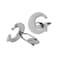 Mudra Crafts Letter C Initial Cufflinks for Men Set Mens Stainless Cuff Links with Initials Monogram Stainless Steel Alphabet Cufflinks