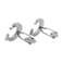 Mudra Crafts Letter C Initial Cufflinks for Men Set Mens Stainless Cuff Links with Initials Monogram Stainless Steel Alphabet Cufflinks