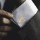 Salutto Mens Gold Letter V Cufflinks 1 Pair with Gift Box V