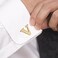 Salutto Mens Gold Letter V Cufflinks 1 Pair with Gift Box V