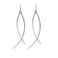 SLUYNZ Solid 925 Sterling Silver Shiny Bar Dangle Earrings for Women Teen Girls Flat Bar Dangle Earrings Curve Line Earrings ASterling Silver