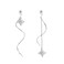 SLUYNZ Solid 925 Sterling Silver Snowflake Earrings Dangle for Women Teen Girls Snowflake Dangle Earrings Chain ASterling Silver