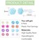 KASFREE Plastic Earrings for Sensitive Ears Girls Womens Flower Stud Post Earrings Style 4