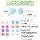KASFREE Plastic Earrings for Sensitive Ears Girls Womens Flower Stud Post Earrings Style 4