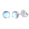 limerencia Limerencia G23 Hypoallergenic Pure Titanium Earrings OpalMoonstoneBlue Turquoise Stud Earrings F136 Implant GradeDelicate Jewelry for Sensitive Ears 5mm Moonstone
