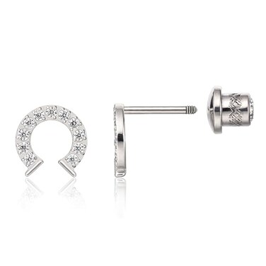 limerencia Limerencia Hypoallergenic G23 Implant Grade Titanium Screw Back Earrings Tragus 20G Helix F136 Piercing Post for Sensitive Ears Cartilage