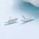 SLUYNZ Genuine 925 Sterling Silver Tiny Feather Studs Earrings for Women Teen Girls Sterling Silver Tiny Studs Earrings Color 1