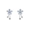 SLUYNZ Solid 925 Sterling Silver Pretty Flowers Earrings Studs for Women Teen Girls Elegant CZ Flowers Studs Earrings ASterling Silver