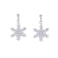 SLUYNZ Solid 925 Sterling Silver Sparkling CZ Snowflake Studs Earrings for Women Teen Girls Snowflake Earrings Studs ASterling Silver