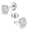 FOSIR 2mm Tiny Hypoallergenic Flat Back Earrings for Women Men Surgical Stainless Steel Stud Earrings Cubic Zirconia Studs Cartilage Earrings for Sensitive Ears Pack of 8 Pairs