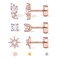 GEMQUEEN Flat Back Earrings Studs Hypoallergenic 14K Rose Gold Plated Sterling Silver Earring for Cartilage Helix Conch Tragus Piercing Jewelry 3 Pairs Screw Back CZ Opal Earings Sets for Women Men
