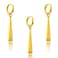 GUIJUEYE 3 Pcs Zoro Earrings One Piece Anime Earrings for Roronoa Zoro Cosplay Stainless Steel Stackable Dangle Earrings for Men Women