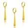 GUIJUEYE 3 Pcs Zoro Earrings One Piece Anime Earrings for Roronoa Zoro Cosplay Stainless Steel Stackable Dangle Earrings for Men Women